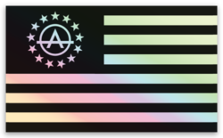 Anarcho Betsy Holographic Sticker