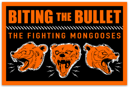 Fighting Mongooses Sticker