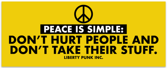 Peace is Simple Sticker
