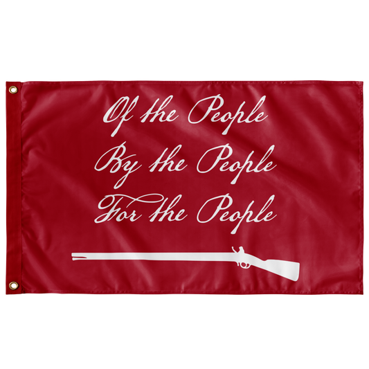 Of the People Single Sided Wall Flag