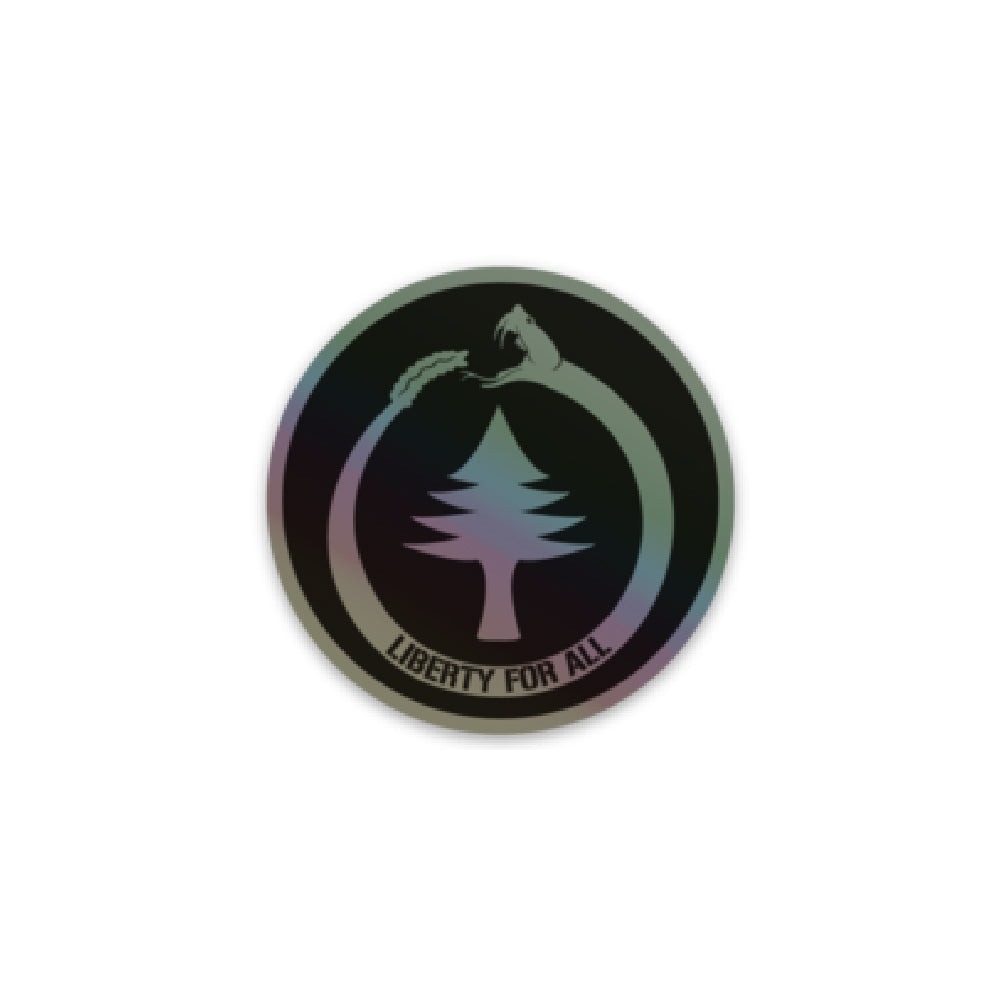 Liberty for All Holographic Sticker