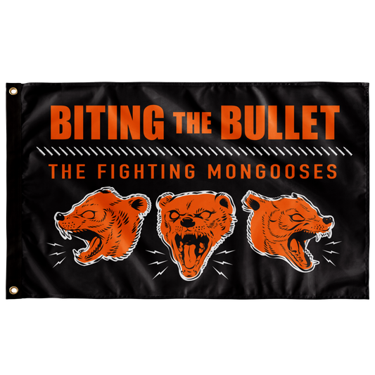 Fighting Mongooses Single Sided Wall Flag