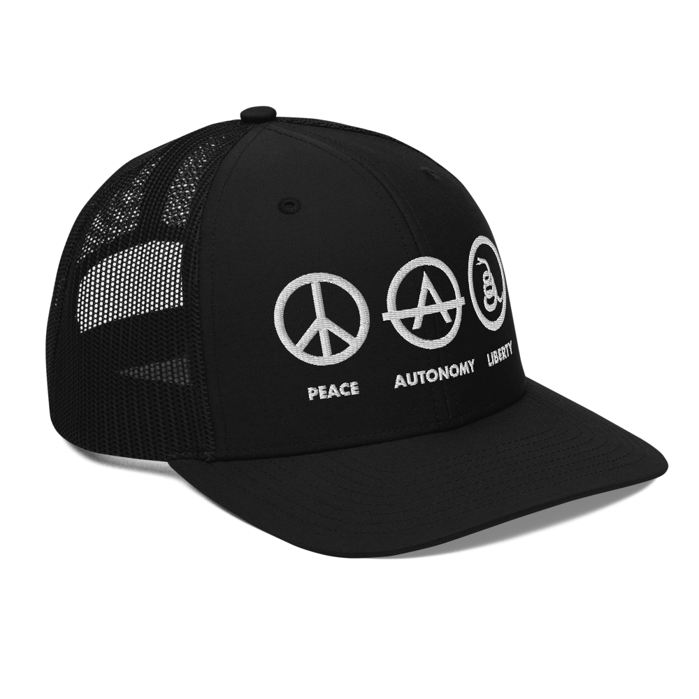Peace, Autonomy, Liberty Trucker Cap